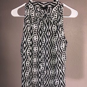 Black and white tank